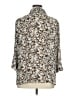 Covington 100% Polyester Floral Ivory 3/4 Sleeve Blouse Size 16 - 18 - photo 2