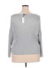 Ann Taylor Metallic Silver Pullover Sweater Size XXL - photo 2
