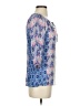 Soirée 100% Rayon Blue 3/4 Sleeve Blouse Size S - photo 4