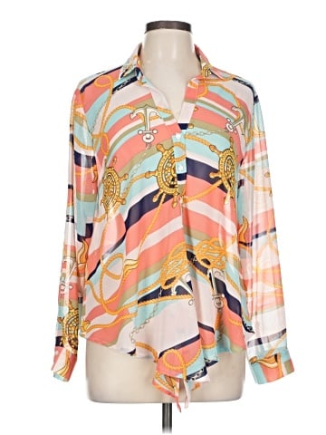 Timing 3/4 Sleeve Blouse (view 1)