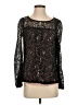 Ella Moss 100% Nylon Black Long Sleeve Blouse Size S - photo 1