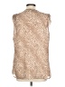 Banana Republic 100% Polyester Tan Sleeveless Blouse Size L - photo 2
