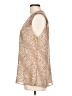 Banana Republic 100% Polyester Tan Sleeveless Blouse Size L - photo 5