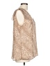 Banana Republic 100% Polyester Tan Sleeveless Blouse Size L - photo 4