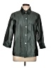 Coldwater Creek Metallic Green 3/4 Sleeve Button-Down Shirt Size L (estimated) - photo 1