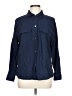 Ophelia Roe Blue Long Sleeve Button-Down Shirt Size L - photo 1
