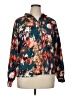 Unbranded Floral Teal Long Sleeve Blouse Size XL - photo 1