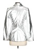 Alice + Olivia 100% Polyester Metallic Silver Blazer Size 10 - photo 2