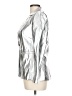 Alice + Olivia 100% Polyester Metallic Silver Blazer Size 10 - photo 5