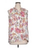 Tabitha Webb 100% Polyester Floral Ivory Sleeveless Blouse Size XL - photo 1