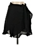 Topshop 100% Polyester Solid Black Casual Skirt Size 4 - photo 1