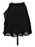 Topshop 100% Polyester Solid Black Casual Skirt Size 4 - photo 2