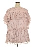 Lane Bryant 100% Polyester Pink Short Sleeve Blouse Size 28 waist - photo 2