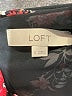 Ann Taylor LOFT 100% Polyester Floral Black Casual Dress Size S - photo 7
