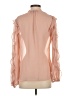 Express 100% Polyester Pink Long Sleeve Blouse Size XS - photo 2