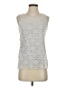 Boutique Essentials Silver Sleeveless Blouse Size M - photo 1