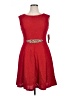 Eliza J 100% Polyester Red Cocktail Dress Size 14 - photo 1