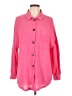Dokotoo Houndstooth Pink Long Sleeve Blouse Size L - photo 1