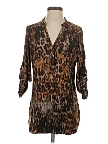 Karina Grimaldi 3/4 Sleeve Silk Top (view 1)