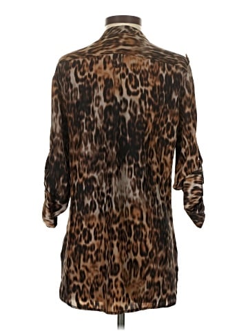 Karina Grimaldi 3/4 Sleeve Silk Top (view 2)