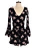 American Eagle Outfitters 100% Viscose Floral Black Romper Size XXS - photo 1