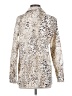 Chico's 100% Cotton Animal Print Ivory Long Sleeve Blouse Size S - photo 2