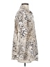 Chico's 100% Cotton Animal Print Ivory Long Sleeve Blouse Size S - photo 4