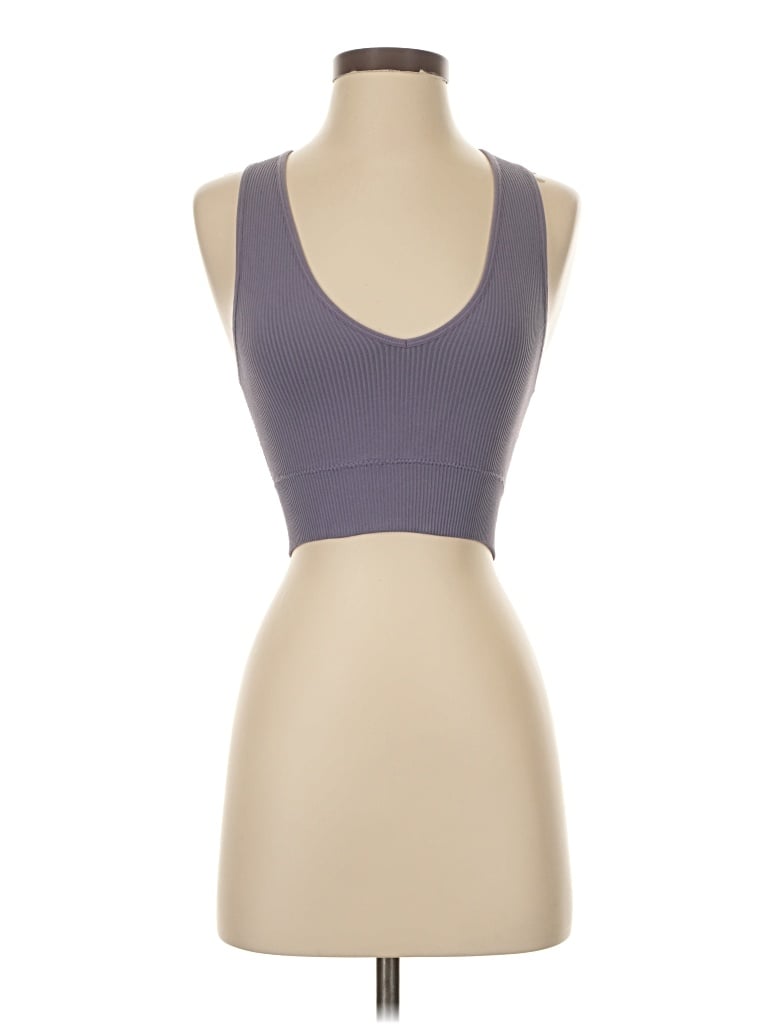 Pre-owned Garage Tank Top Purple Strapless Neckline Tops