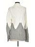 OST Color Block Ivory Turtleneck Sweater Size XS - photo 2