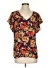 CAbi 100% Polyester Brown Short Sleeve Blouse Size S - photo 1