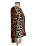 Equipment 100% Silk Animal Print Brown Long Sleeve Silk Top Size XS - photo 4