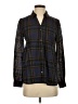 JOA 100% Polyester Plaid Blue Long Sleeve Blouse Size XS - photo 1