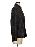JOA 100% Polyester Plaid Blue Long Sleeve Blouse Size XS - photo 4