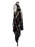Como Black 100% Rayon Plaid Black Sweater Vest Size S - photo 4