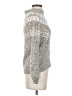 Ann Taylor LOFT Tweed Fair Isle Silver Turtleneck Sweater Size XXS - photo 4