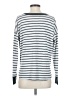 Lou & Grey Stripes Silver Pullover Sweater Size S - photo 2