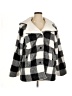 Steve Madden 100% Polyester Checkered-gingham Gray Black Coat Size XL - photo 1