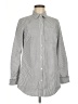 MICHAEL Michael Kors Stripes Gray Long Sleeve Button-Down Shirt Size M - photo 1
