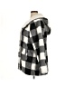 Steve Madden 100% Polyester Checkered-gingham Gray Black Coat Size XL - photo 5