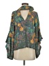 BCBGMAXAZRIA 100% Polyester Teal Orange 3/4 Sleeve Blouse Size XS (estimated) - photo 1
