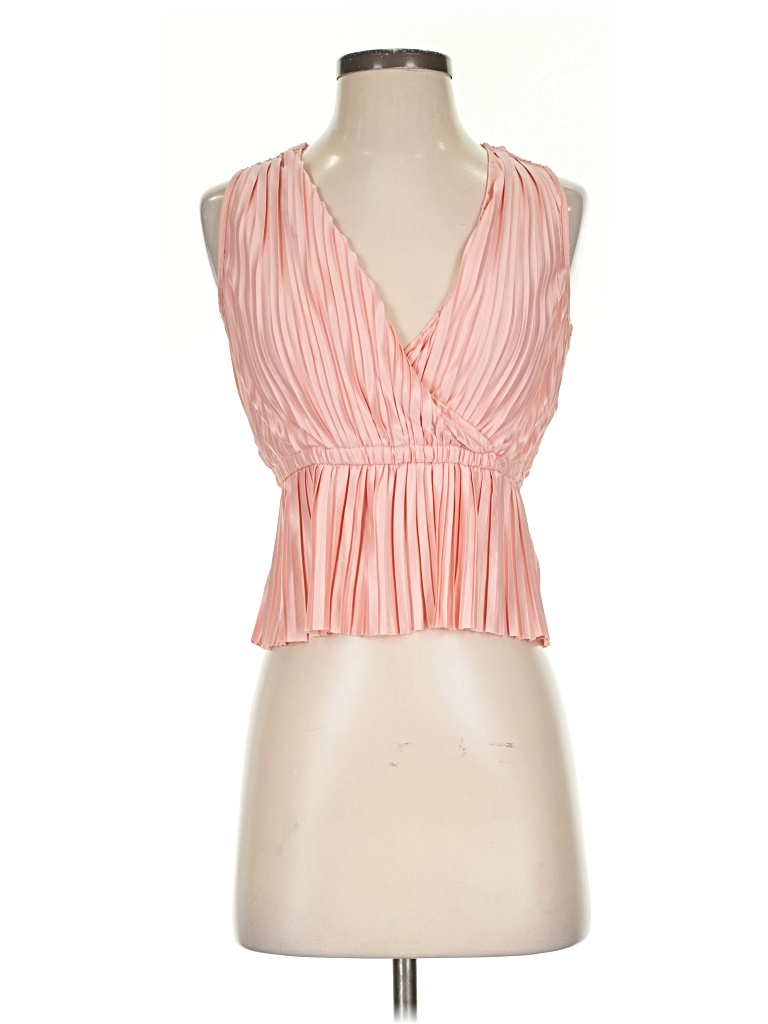 Pre-owned Japna Sleeveless Blouse In Pink