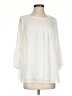 John Paul Richard 100% Polyester Ivory 3/4 Sleeve Blouse Size S - photo 1