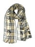 Unbranded 100% Polyester Plaid Ivory Tan Scarf One size - photo 1