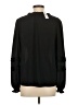 Ann Taylor LOFT 100% Polyester Black Long Sleeve Blouse Size S - photo 2