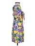 Zara 100% Polyester Tropical Yellow Cocktail Dress Size XS - photo 4