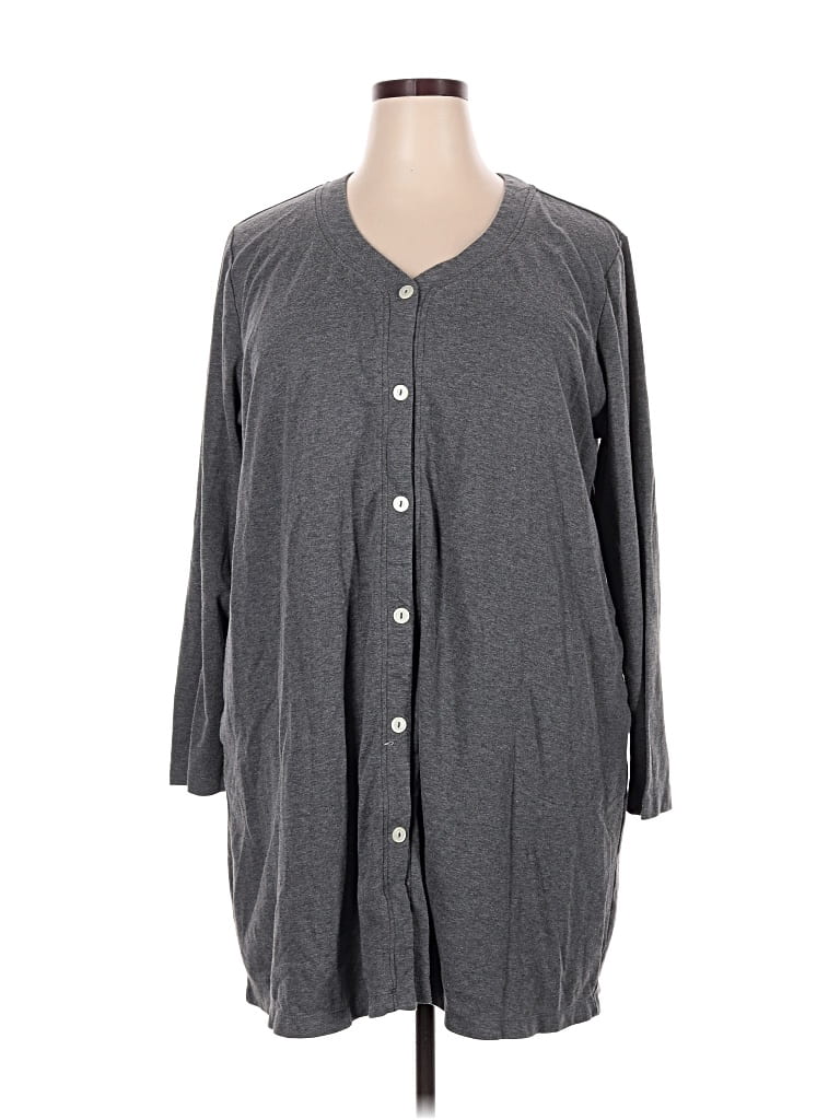 Pre-owned Carole Hochman Kimono In Gray
