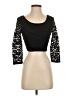 Mine Black 3/4 Sleeve Top Size S - photo 1