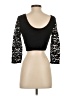 Mine Black 3/4 Sleeve Top Size S - photo 2