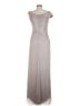 Xscape Metallic Silver Cocktail Dress Size 6 - photo 2