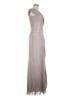 Xscape Metallic Silver Cocktail Dress Size 6 - photo 4